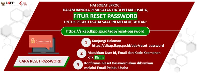 Cara Reset Password